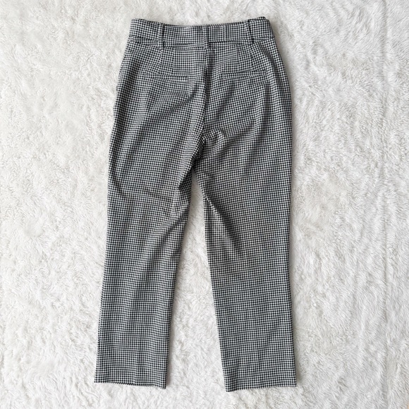 Joie Woman Black Gingham High Rise Tie Front Pants US6 Classic Preppy Academia - Picture 2 of 9